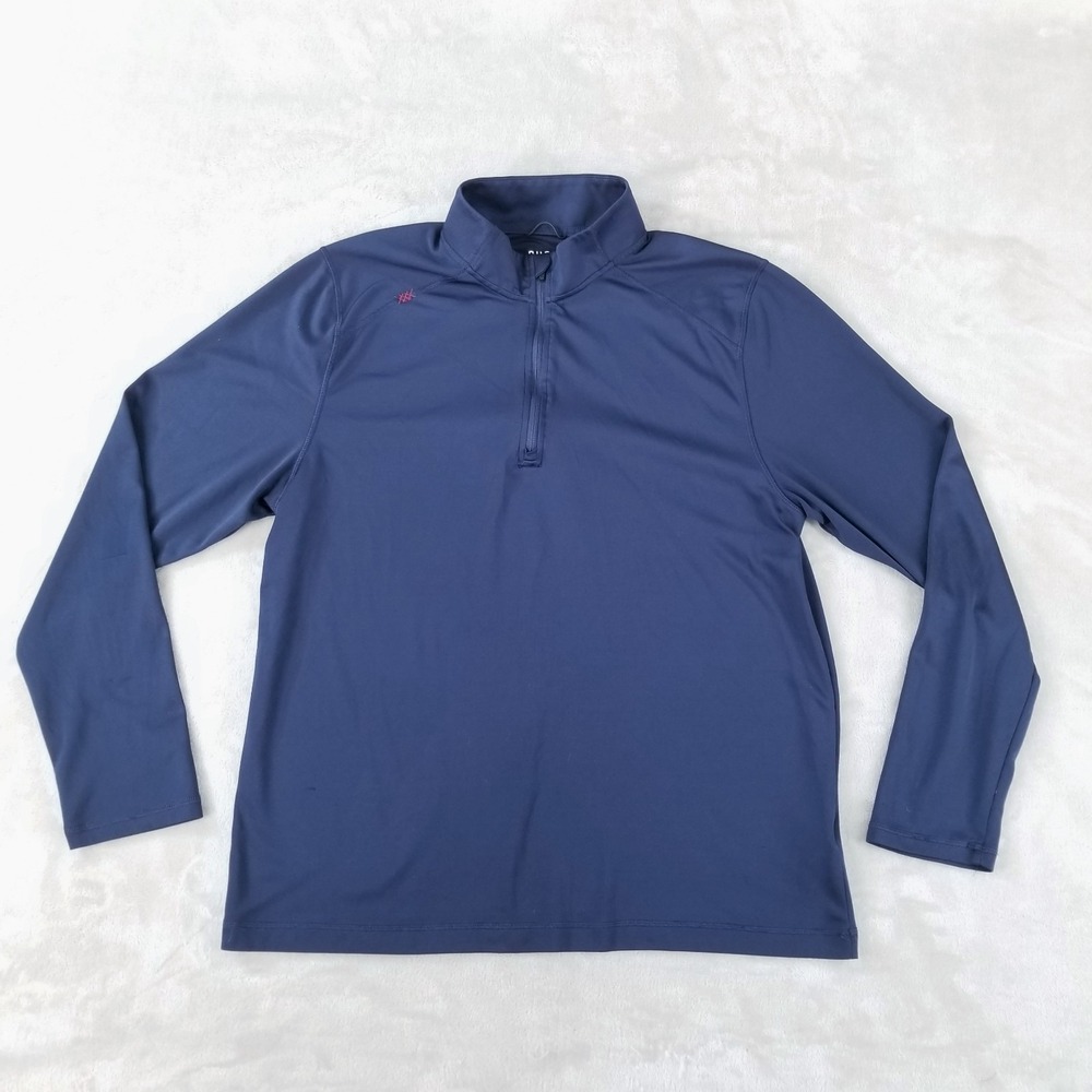 Rhone Pullover Mens XL Blue Sequoia Quarter Zip Performance Stretch Active Golf